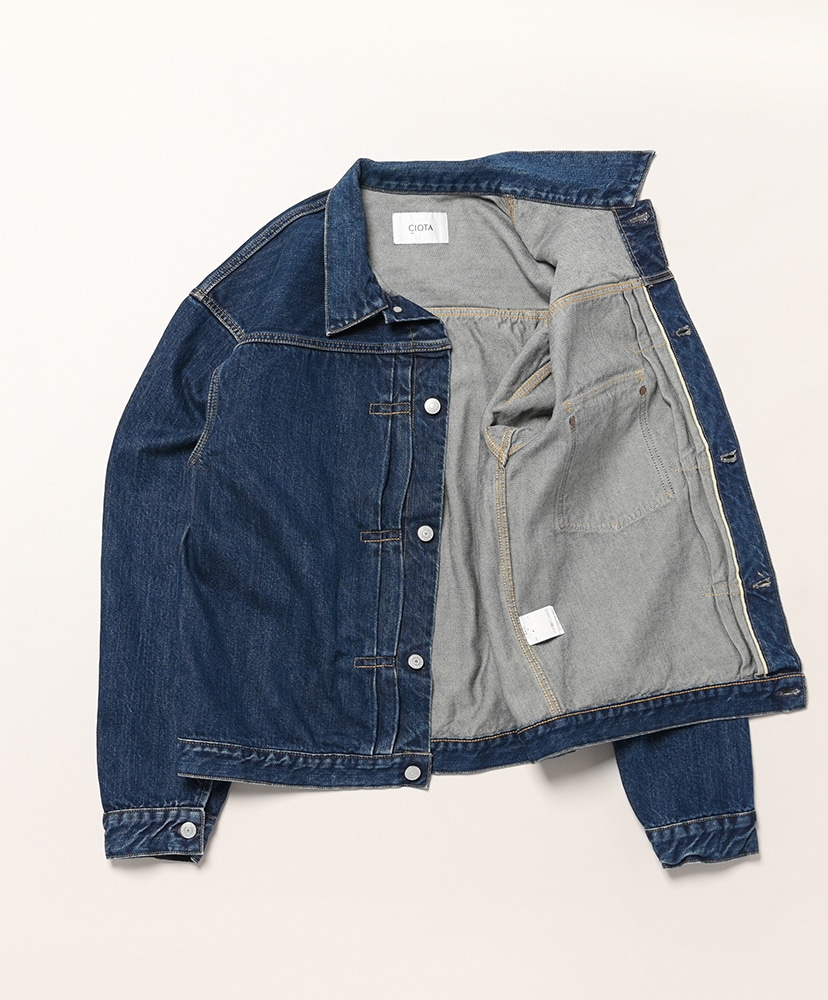 Single Pocket Denim Jacket(42(MEN) Dark Blue Damage/ダーク