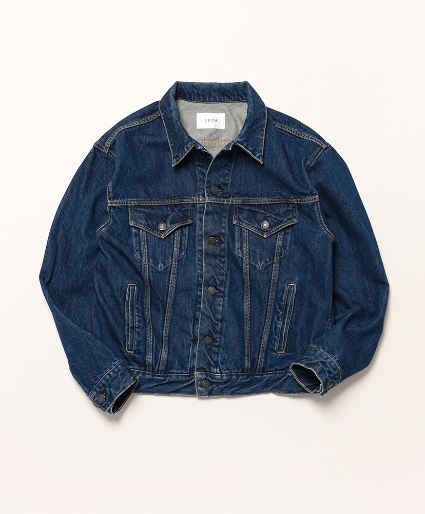 CIOTA ダークブルー デニムジャケット 4 Pocket Denim Jacket(42(MEN) Dark Blue Damage/ダークブルー