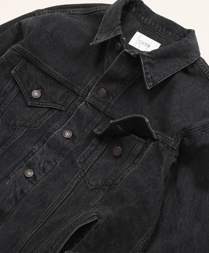 4 Pocket Denim Jacket(42(MEN) Medium Black/ミディアム