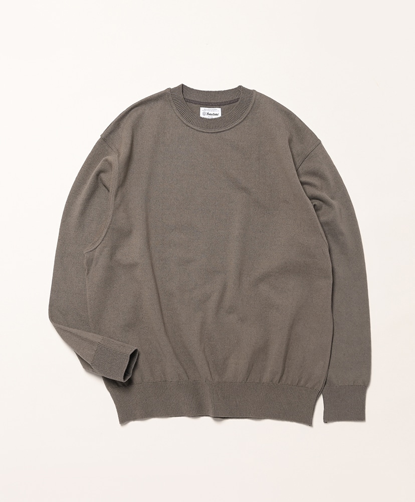 Wave Cotton Knit Pullorver(2(MEN) Black/ブラック): Yonetomi
