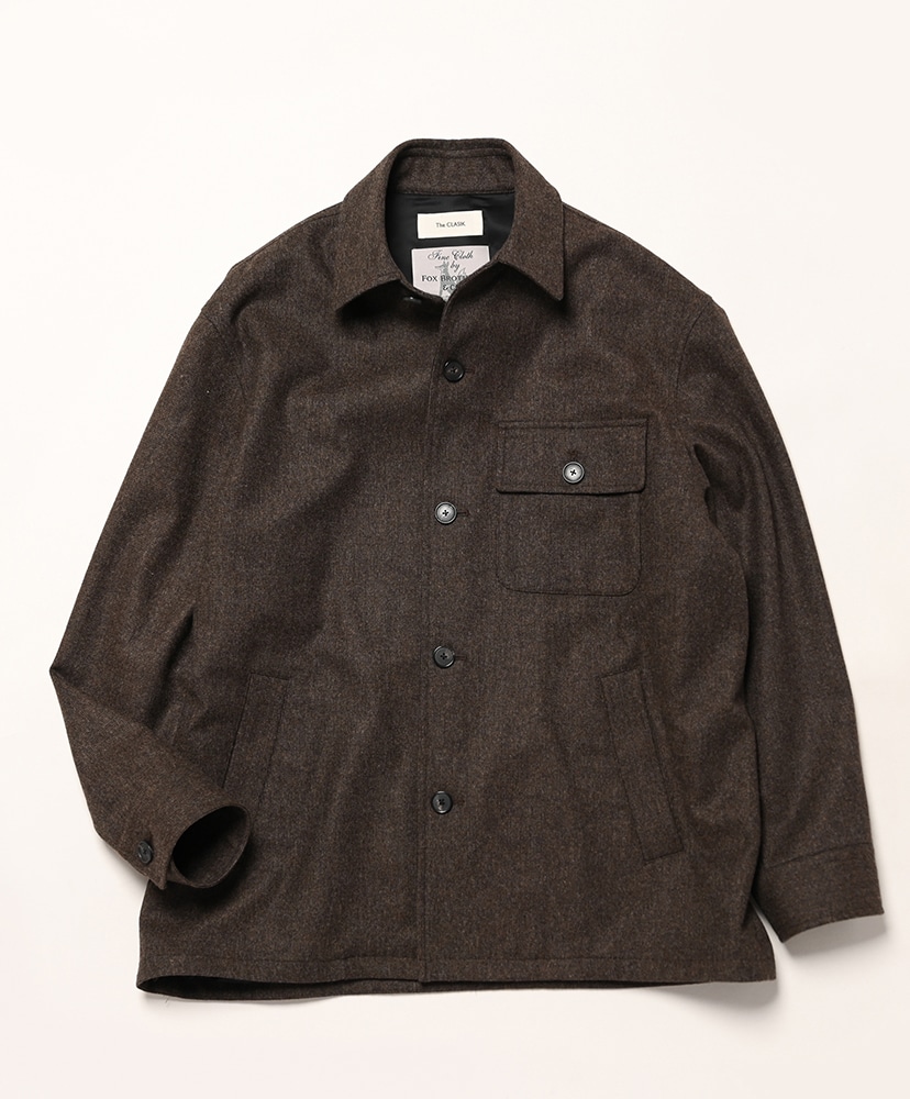 【miiiko様】【再値下げ】新品未使用クリスタセヤ ウール カフタン ブラウン CKJK-008 Over Shirts - Wool(46(MEN) Brown Hairline/ブラウン