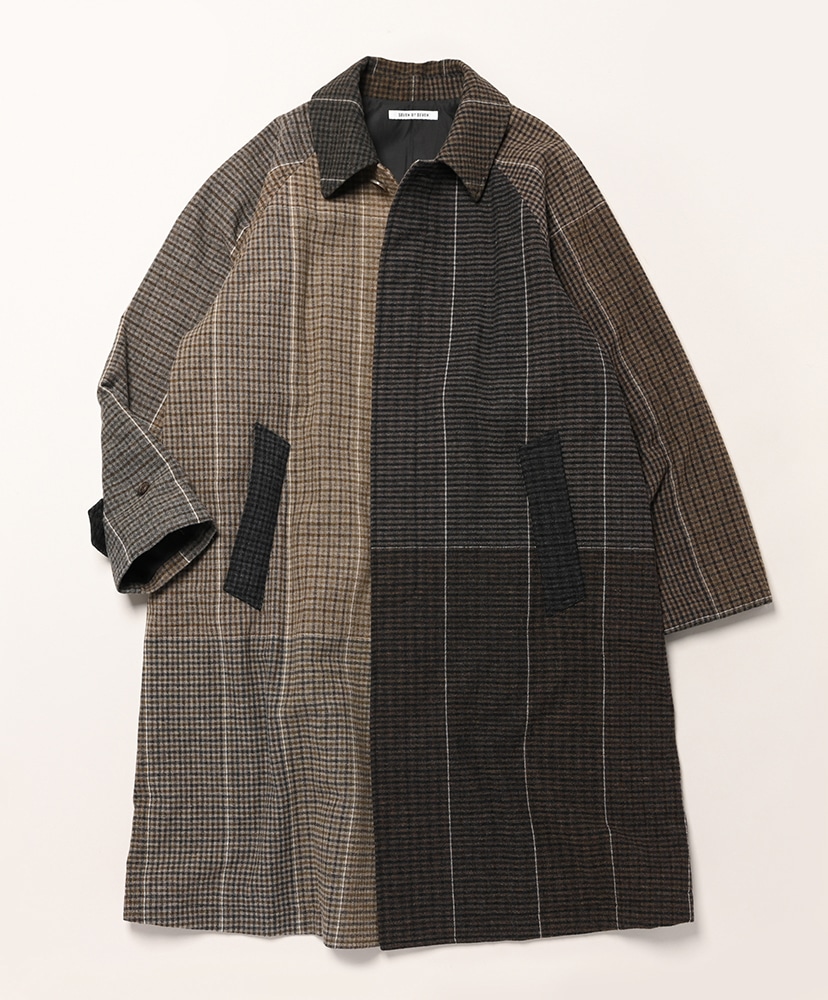 Rework Bal Collar Coat - Strike Off Fabrics(M(MEN) Assort