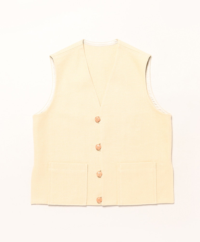 トップス HERILL CASHMERE LINENMAT CHIMAYO VEST トップス HERILL 