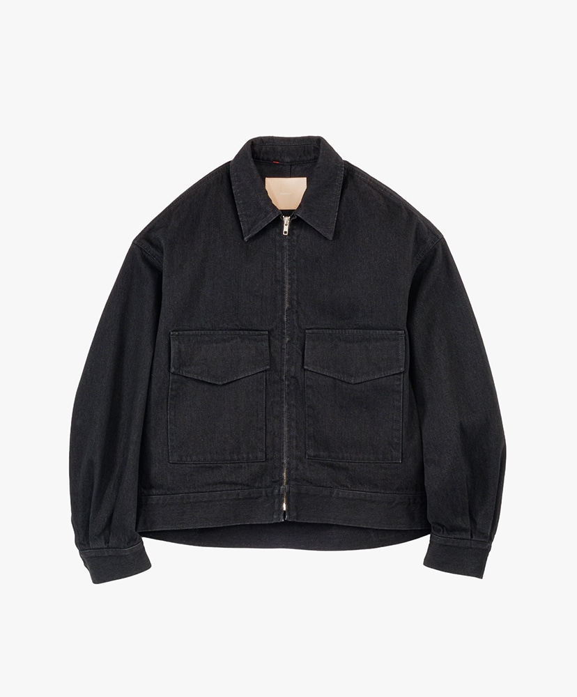 PPFM ブラック ジャケット Selvage Denim Zip Jacket(0X2(WOMEN) Black Washed/ブラック