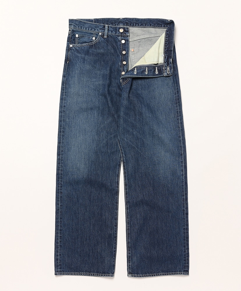 国内で当店のみ DARKFOG - Reverse Pocket Blue Denim Ninja Daruma Daicock Embroidery Carrot Fit Jeans #2017 – EVISU