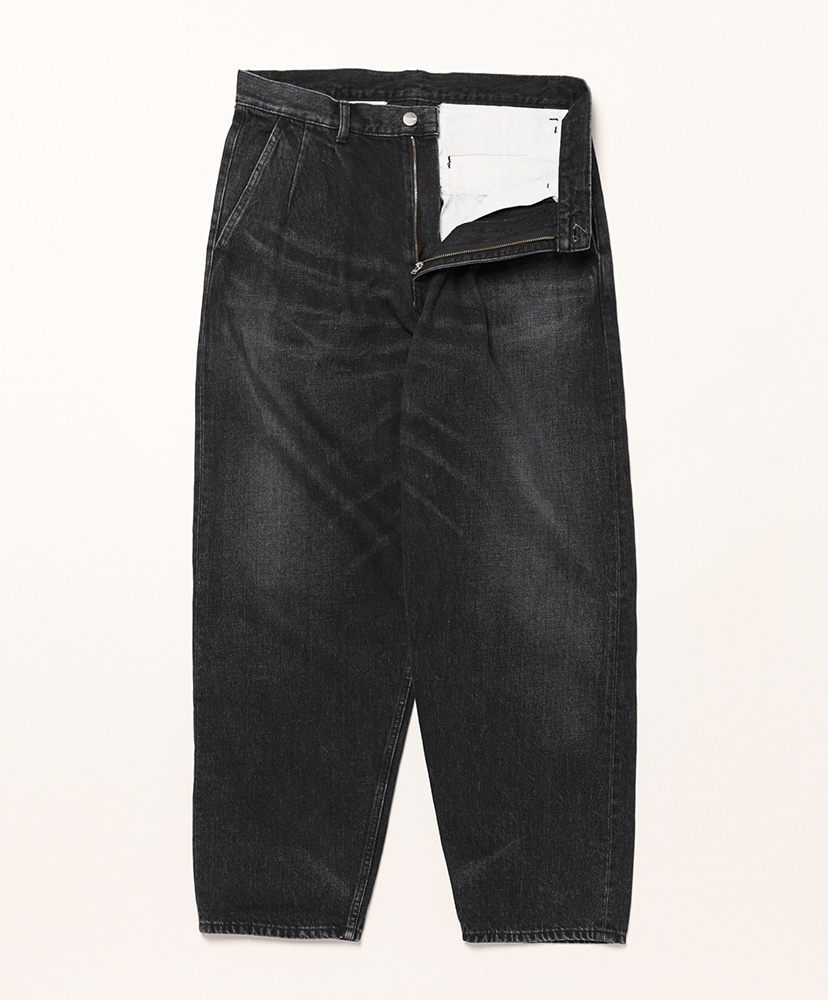 グラフペーパー 2タックデニム インディゴダークフェイド Selvage Denim Two Tuck Pants / INDIGO DARK FADE | Graphpaper