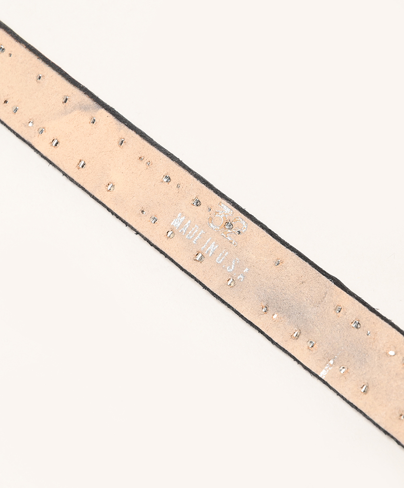 1 Inch Pyramid 2Rows Belt Black/ブラック 30(MEN)