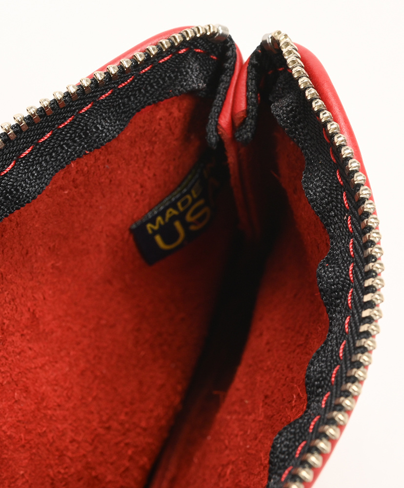 6 Inch Zippered Pouch Red/レッド ONE