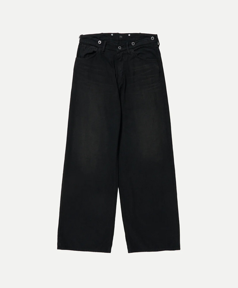 Lot.209 Buckle-Backed Trousers(30(MEN) Damaged Sumi Dyed