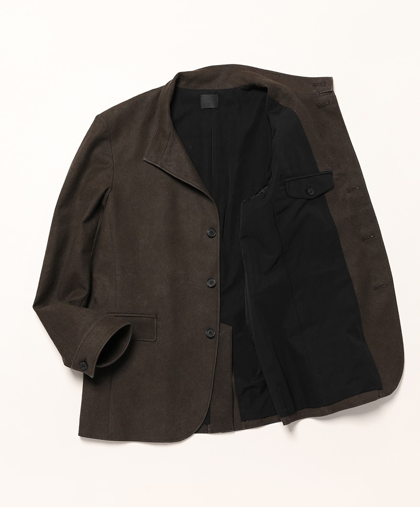 泥染めツイル・スタンドカラージャケット Doro/ドロ 2(MEN)