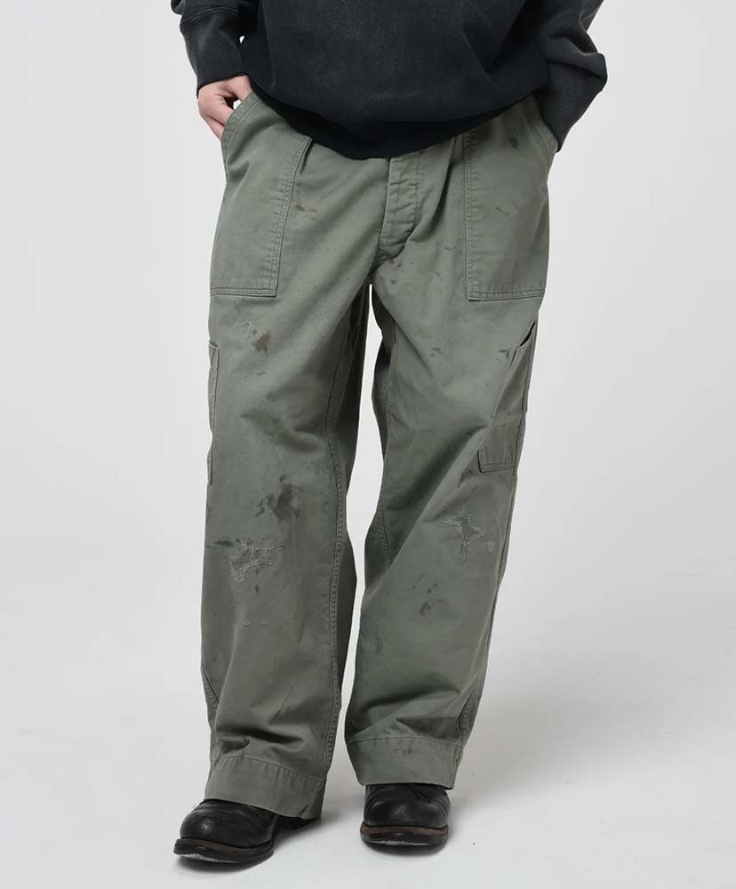 REPAIRED USAF MECHANIC PANTS Aged Sage Green/エイジドセージグリーン L(MEN)