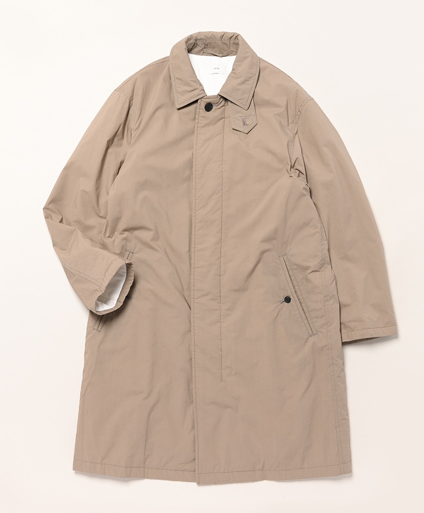Mercerized Cotton | Silk Padded Balmacaan Coat(02(MEN) Camel