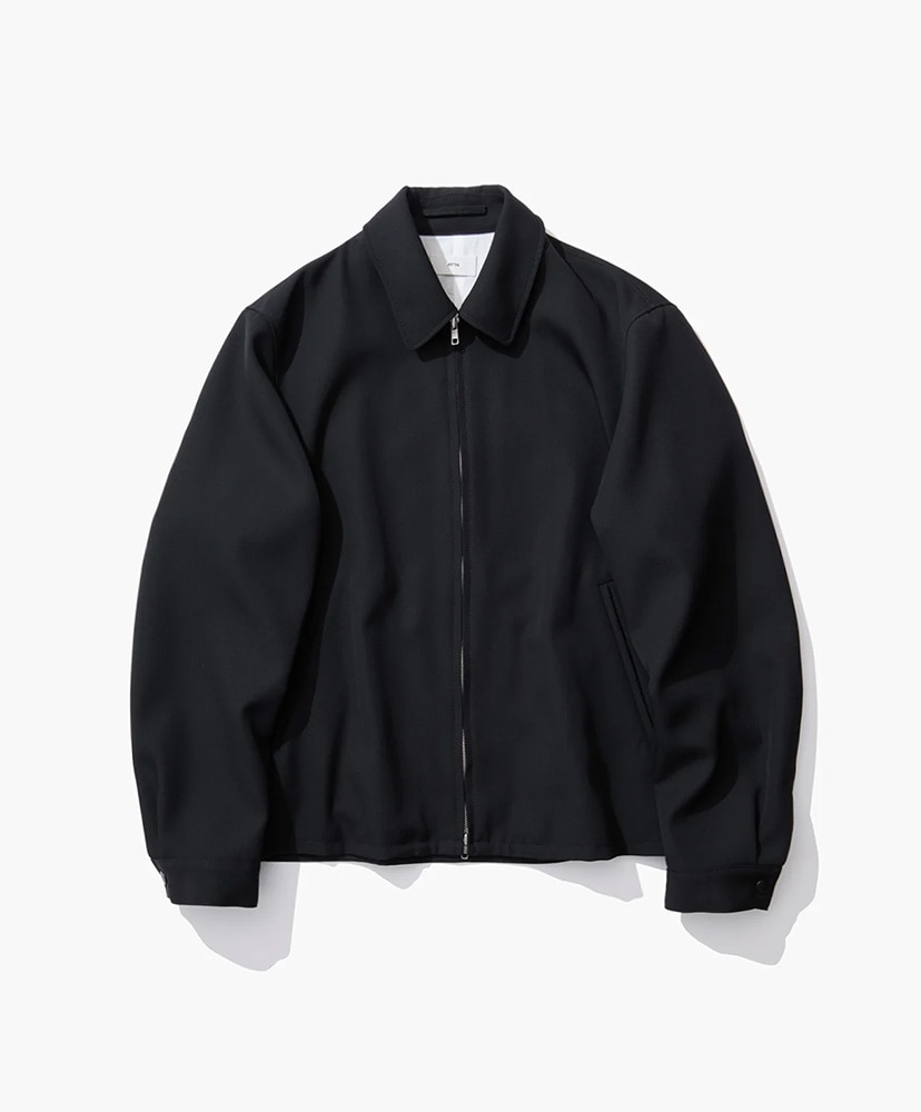 BACK SATIN | HARRINGTON JACKET(02(MEN) BLACK/ブラック): ATON