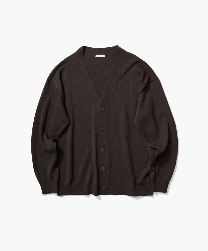 90s orvis ウールカーディガン 90s オービス バーズアイ 総柄 ウール ニット カーディガン
