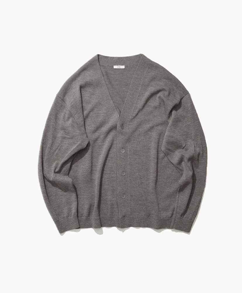 WOOL WASHI | OVERSIZED CARDIGAN(02(MEN) Brown Top/ブラウン