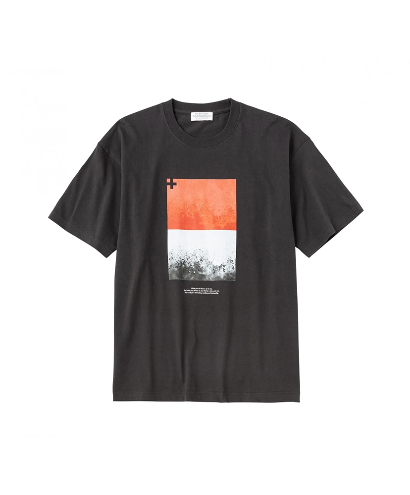BE:FIRSTDOMETOURTシャツ(L) 60's MASON ''#34'' 両面黒染み込みプリント フットボールT