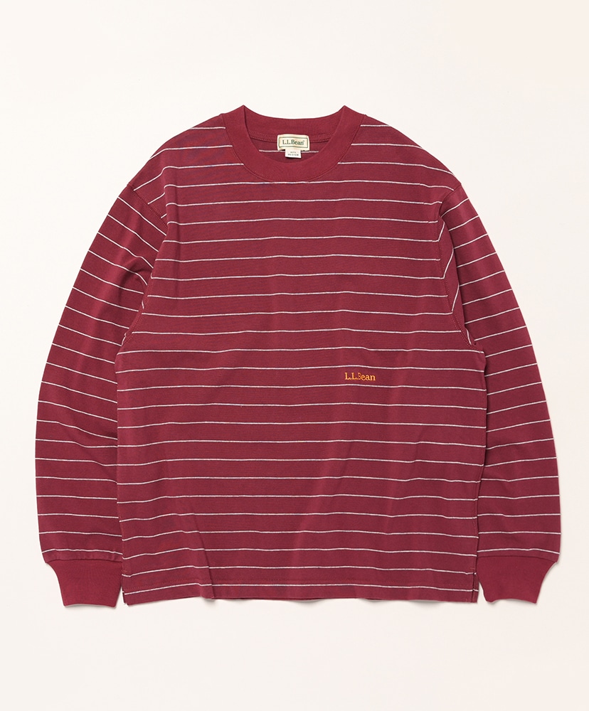 トップス YXNGBRATZ LOGO BORDER LONG TEE Union Long-Sleeve Stripe Tee(L(MEN) Bordeaux×Birch/ボルドー
