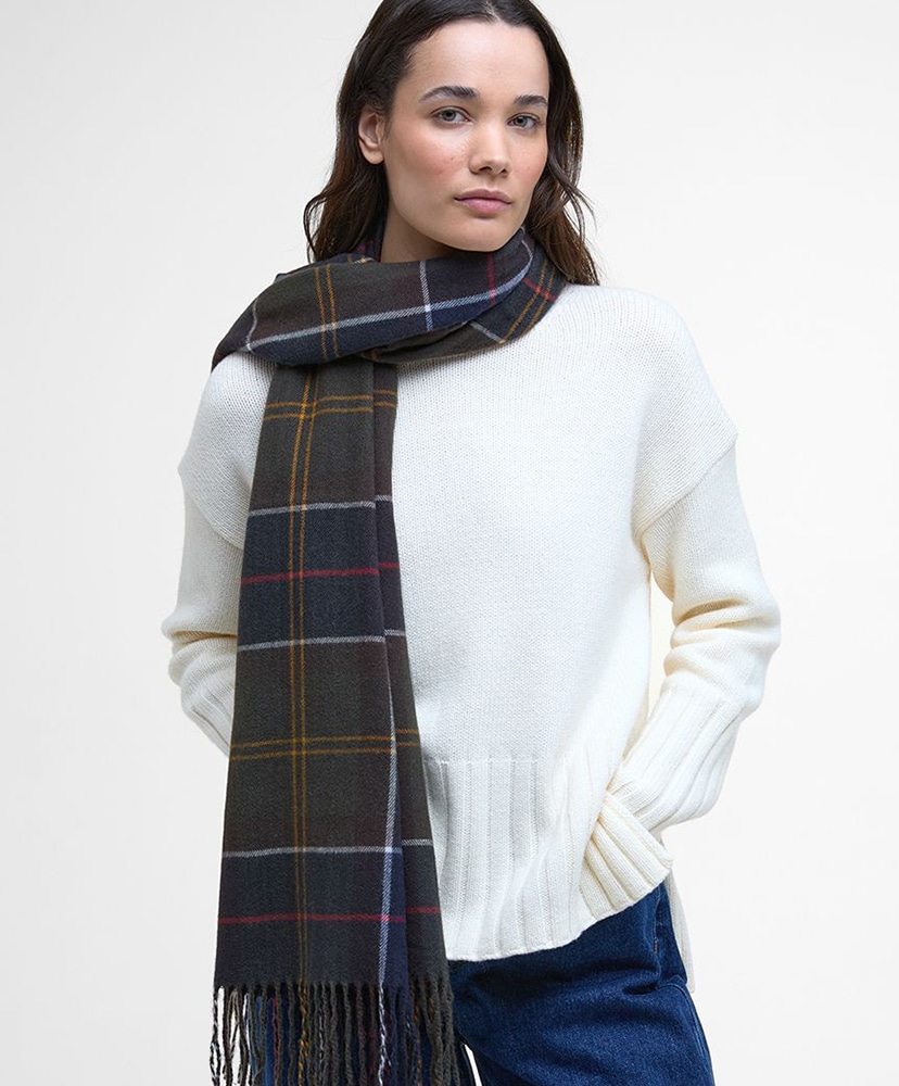 Hailes Tartan Scarf Classic Tartan/GRN ONE