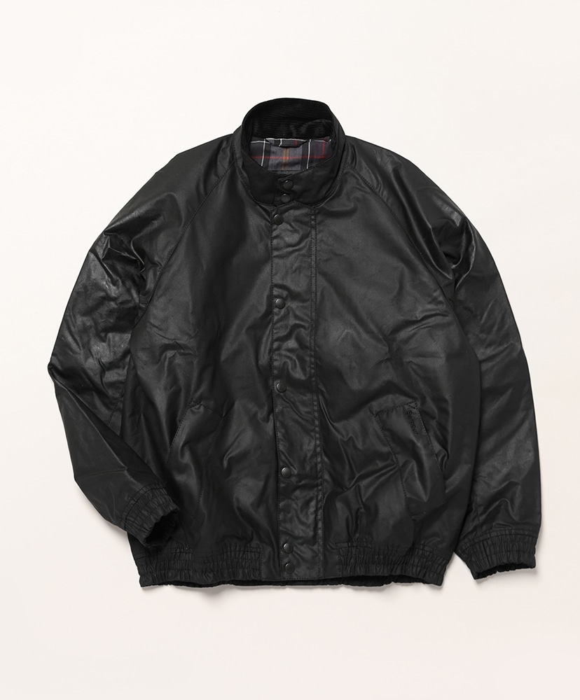 直接引取可/Barbour 34 Transport Stand Collar Wax Blouson(34(MEN) BLK): Barbour