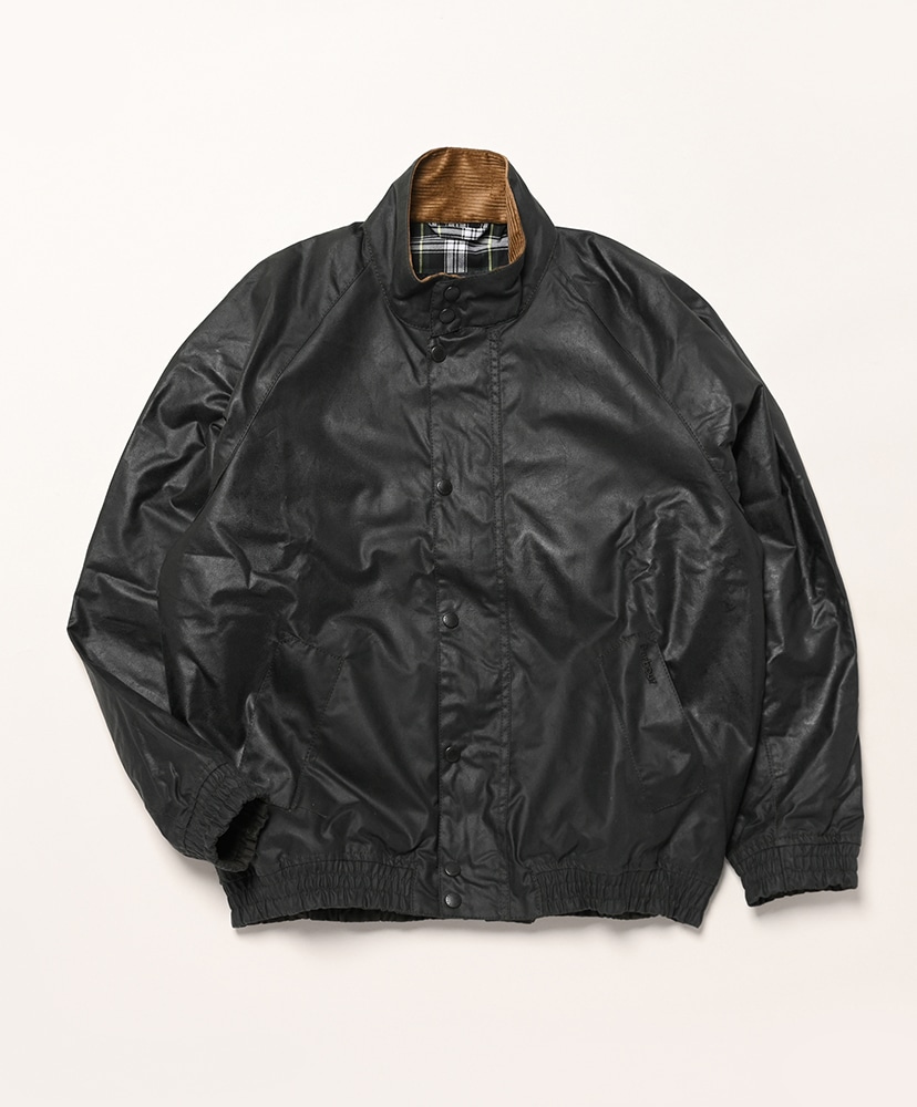 Transport Stand Collar Wax Blouson(34(MEN) BLK): Barbour