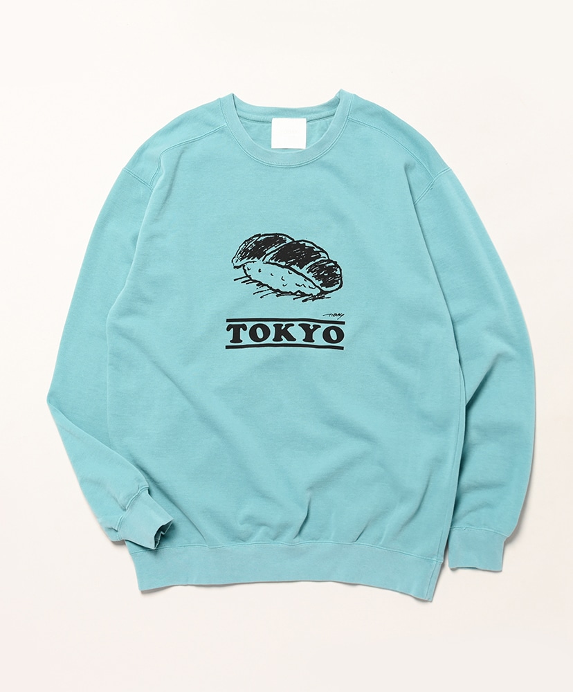 Meal and City #02 CN Sweat(L(MEN) Charcoal/チャコール