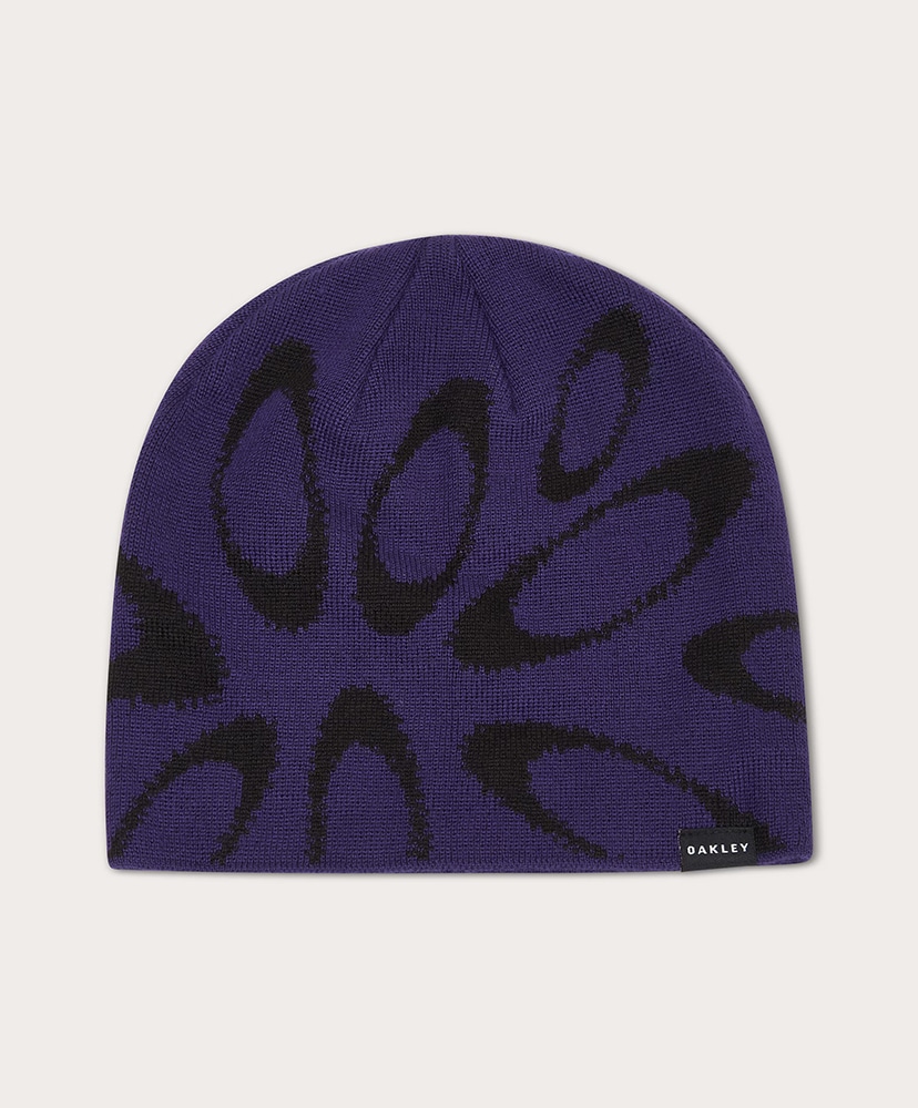 MARK&LONA カシミヤビーニー Ellipse Graphic Beanie(F Black×White/ブラック×ホワイト): Oakley