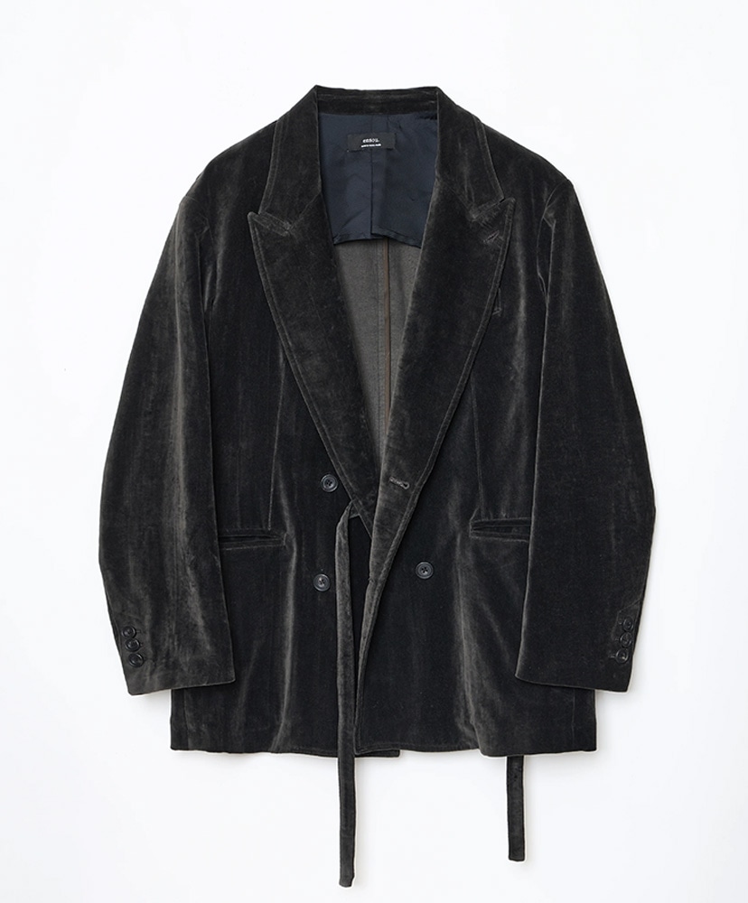 Double-Breasted Blazer(M(MEN) Sumi Dyed Black/スミダイド