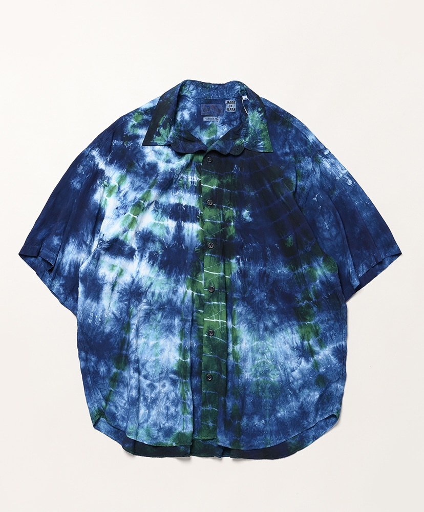 あおページ アオミドリシボリ SSシャツ(L(MEN) Blue/ブルー): BLUE BLUE JAPAN