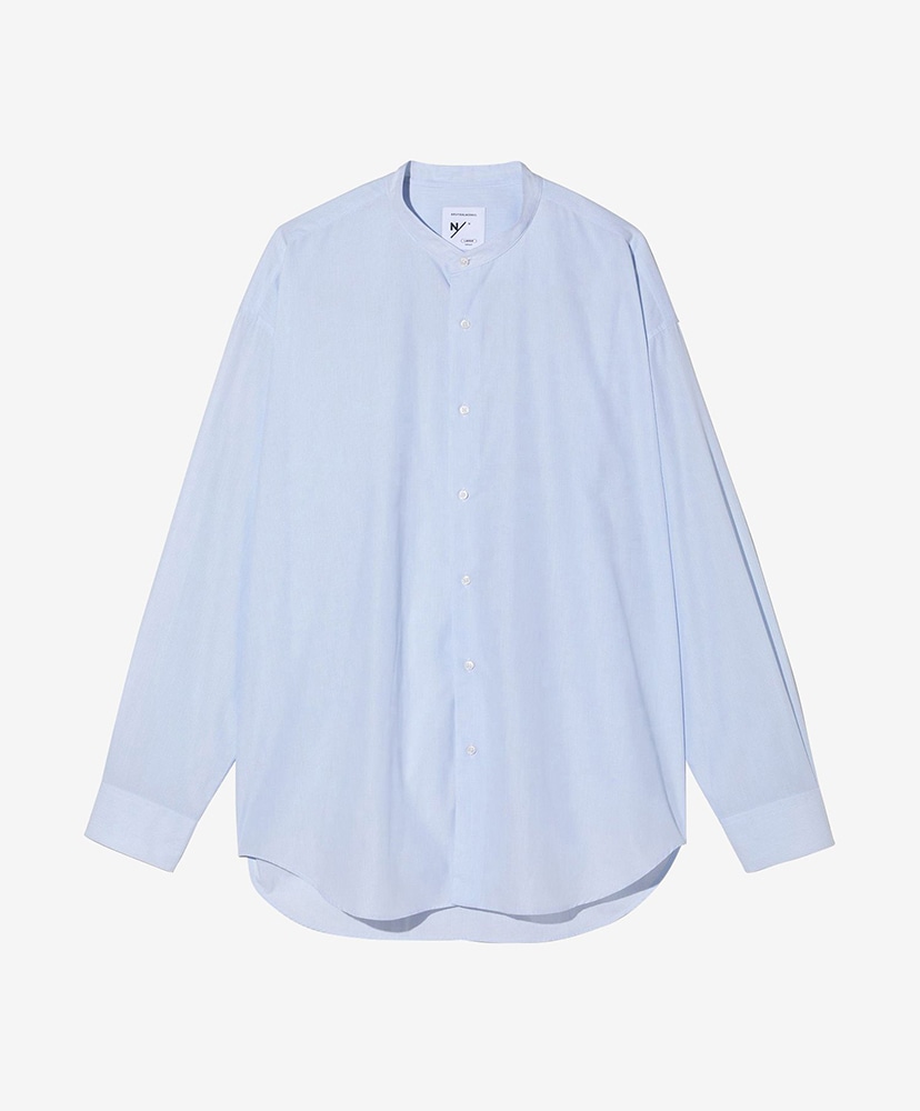 R*y様 【美品】LOEFF ブルー　ウエストリボン　シャツ L/S Ramie Mix Big Shirt(M BS/ブルーストライプ): NEUTRALWORKS.