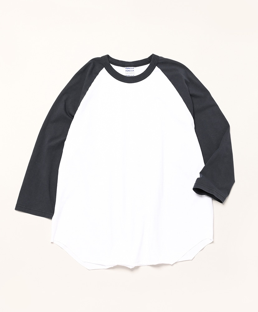 口豪奢 3/4 Baseball Tee 2-Tone(XXXL(MEN) White×H.Grey/ホワイト トップス