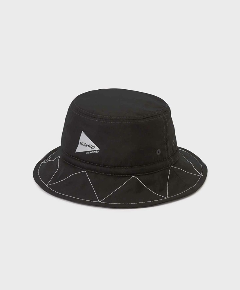 Gramicci×and wander Zigzag Stitch Hat(F Black/ブラック