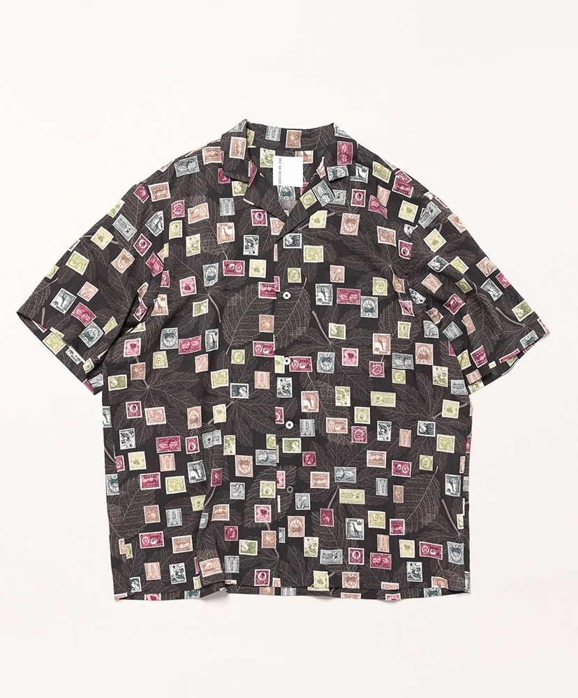 2024-25 秋冬新作  スタンプアロハ(2XL(MEN) ブラウン): BRU NA BOINNE トップス
