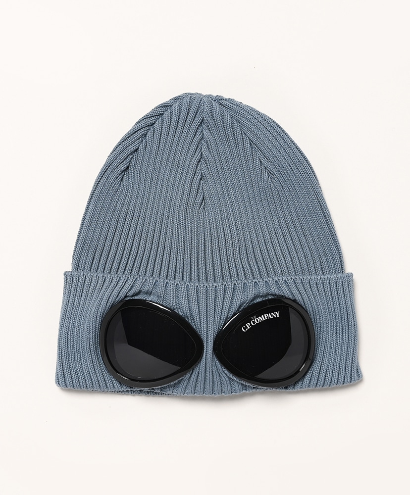 Cotton Goggle Beanie(ONE Black/ブラック): C.P. Company