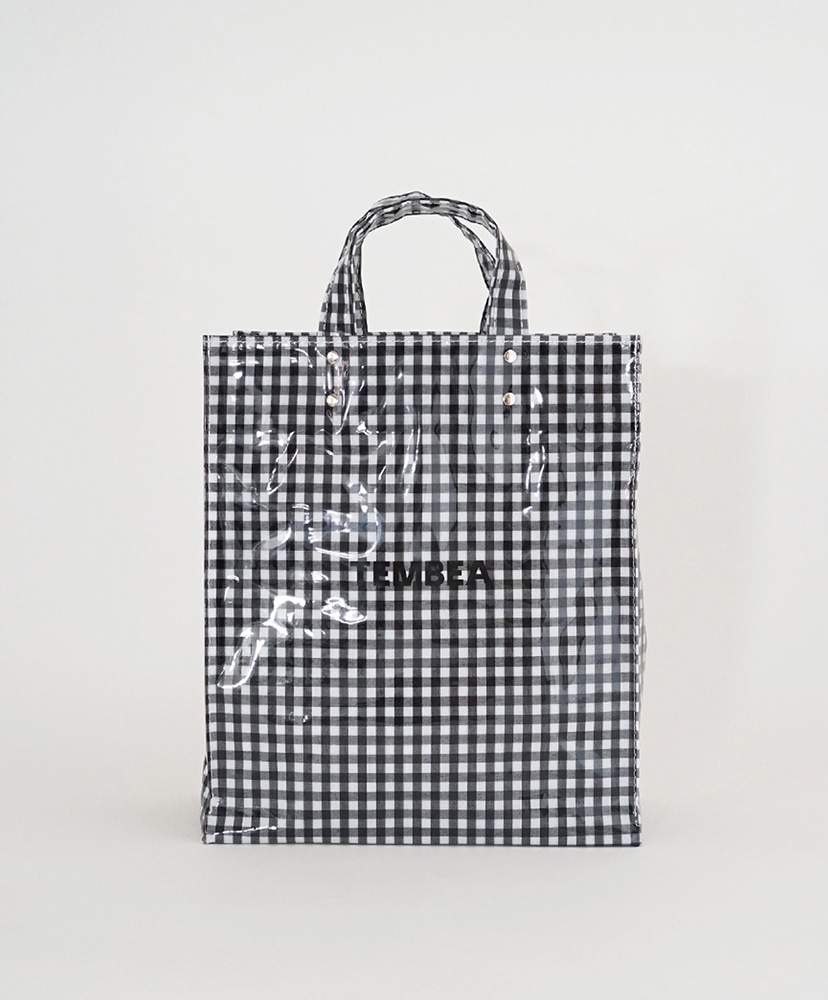 Paper Tote Medium(ONE Gingham Black/ギンガムブラック): TEMBEA