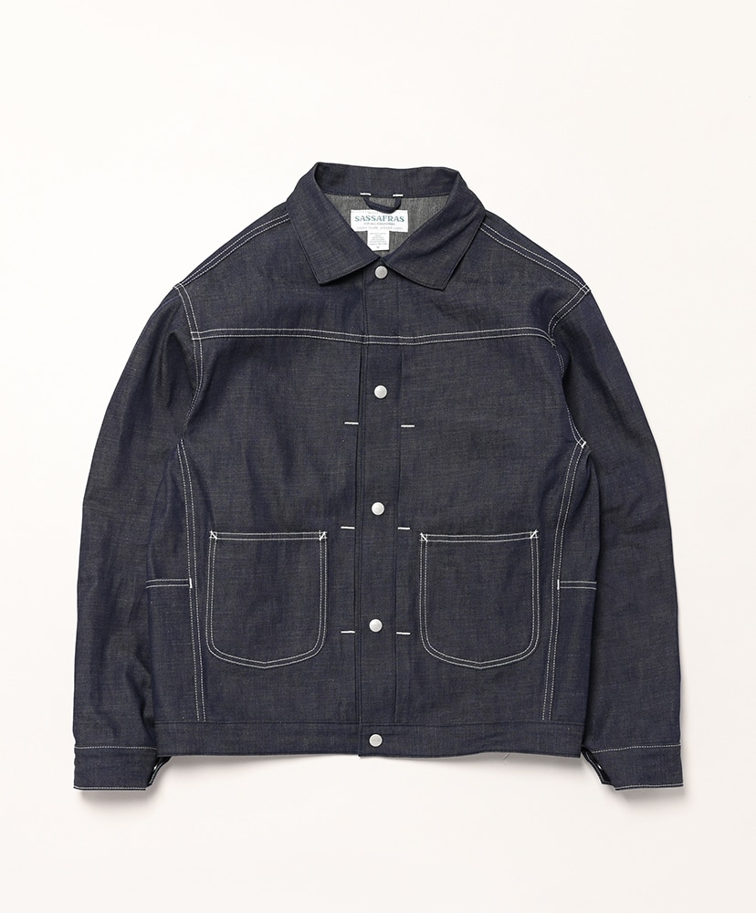 Gardener Jacket - 8oz Military Denim(L(MEN) Indigo Gardener Jacket - 8oz Military Denim(L(MEN) Indigo