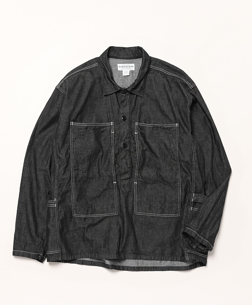 T.P.Gardener Shell Half - 8oz Denim(L(MEN) Black/ブラック