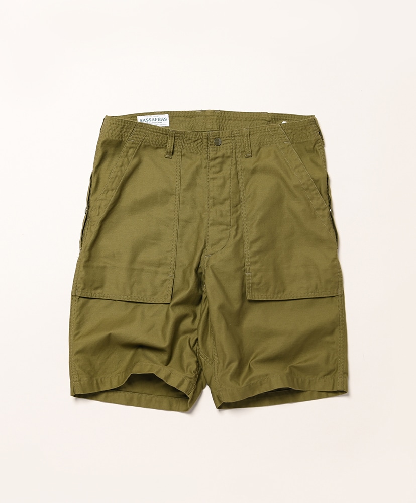 F.S. Cultivator Pants 1/2 - Back Satin(L(MEN) Olive/オリーブ