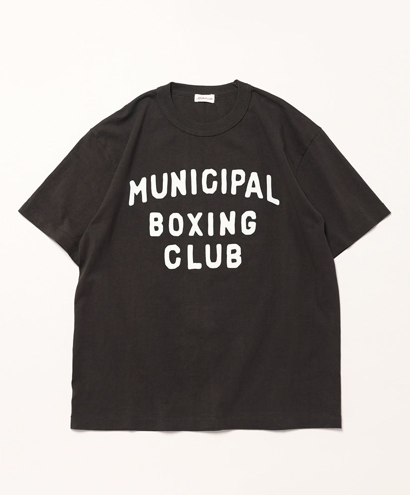 国内で当店のみ LCE - Distressed Boxing Graphic T-Shirt Archive Graphic Tee - Municipal Boxing Club(38(MEN) Black