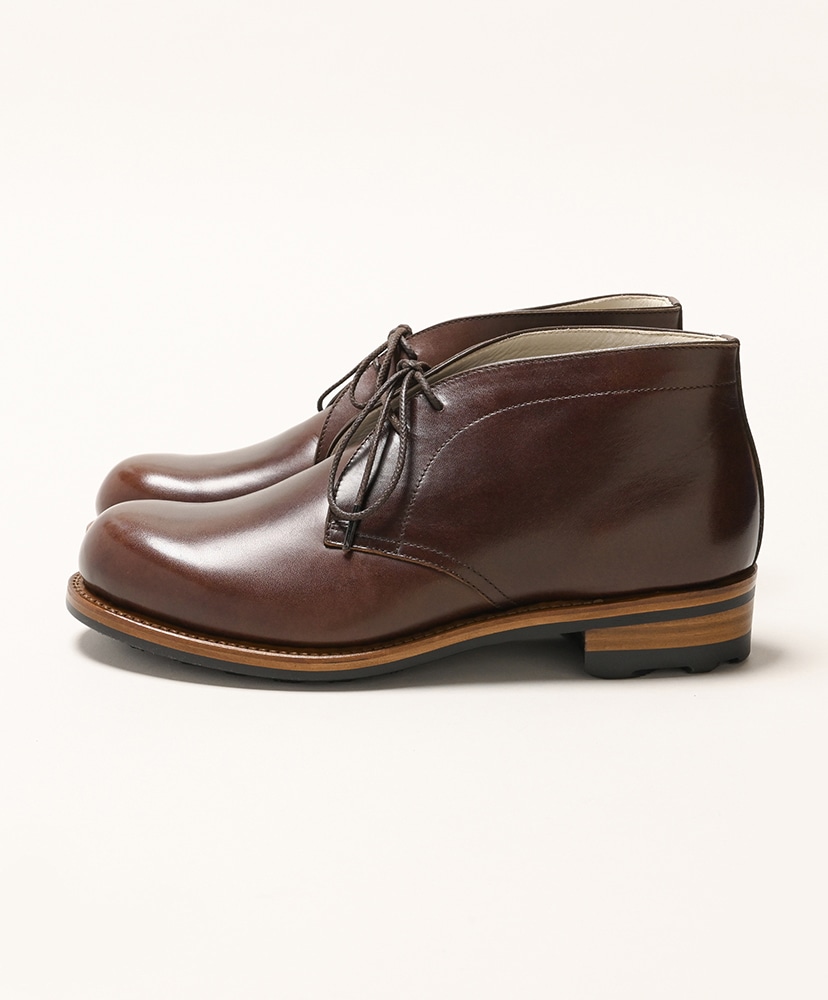 Ｏ703 フェラガモ チャッカブーツ US8.5 2E 約26.5cm ブラウン Salvatore Ferragamo(サルヴァトーレフェラガモ) / WORLD