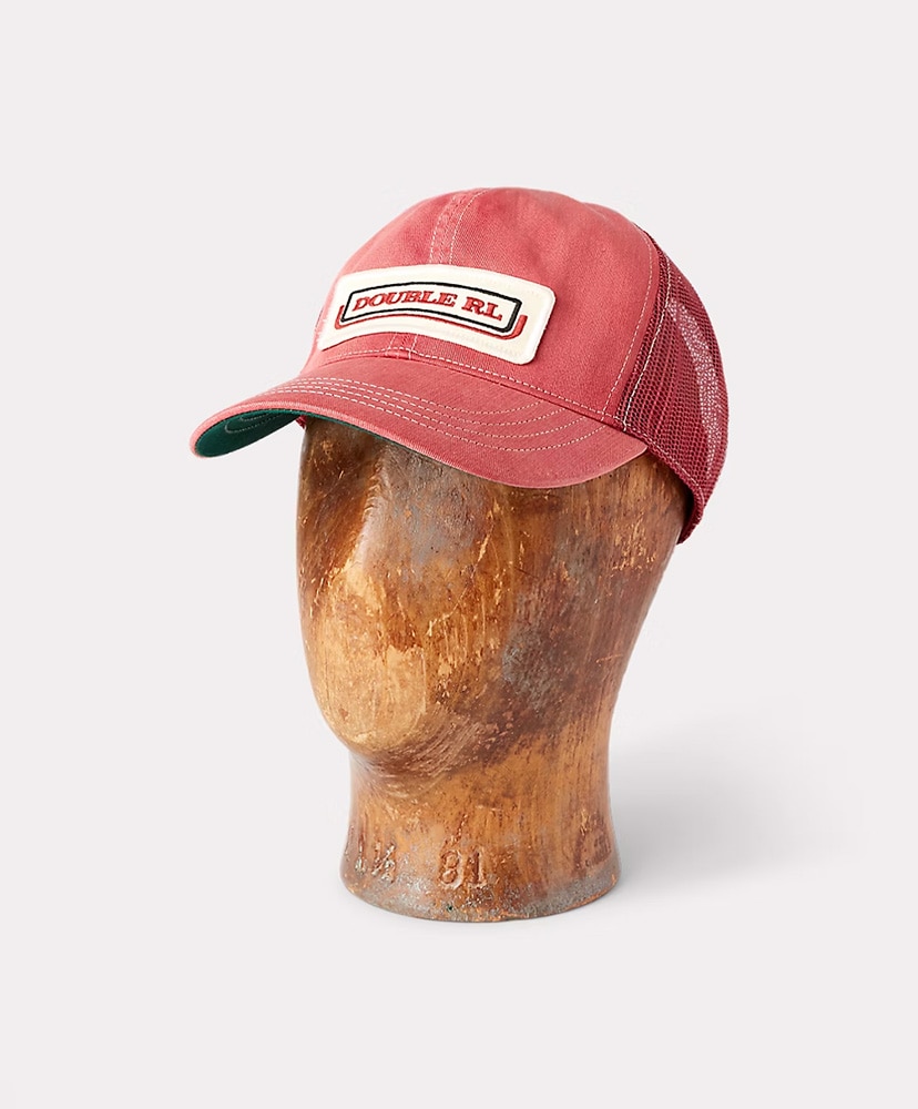 Logo-Patch Twill Trucker Cap(ONE(MEN) Faded Red/フェーデッド
