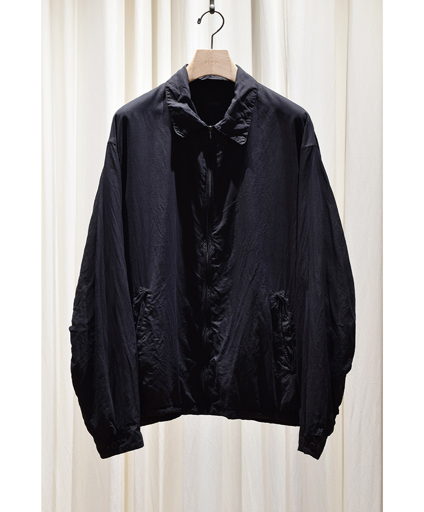 シルク製品染 ブルゾン(1(MEN) Black/ブラック): COMOLI シルク製品染 ブルゾン(1(MEN) Black/ブラック): COMOLI