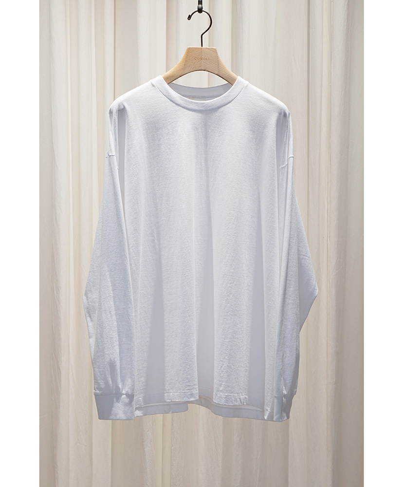 コットンジャージ 長袖Tシャツ(2(MEN) Black/ブラック): COMOLI