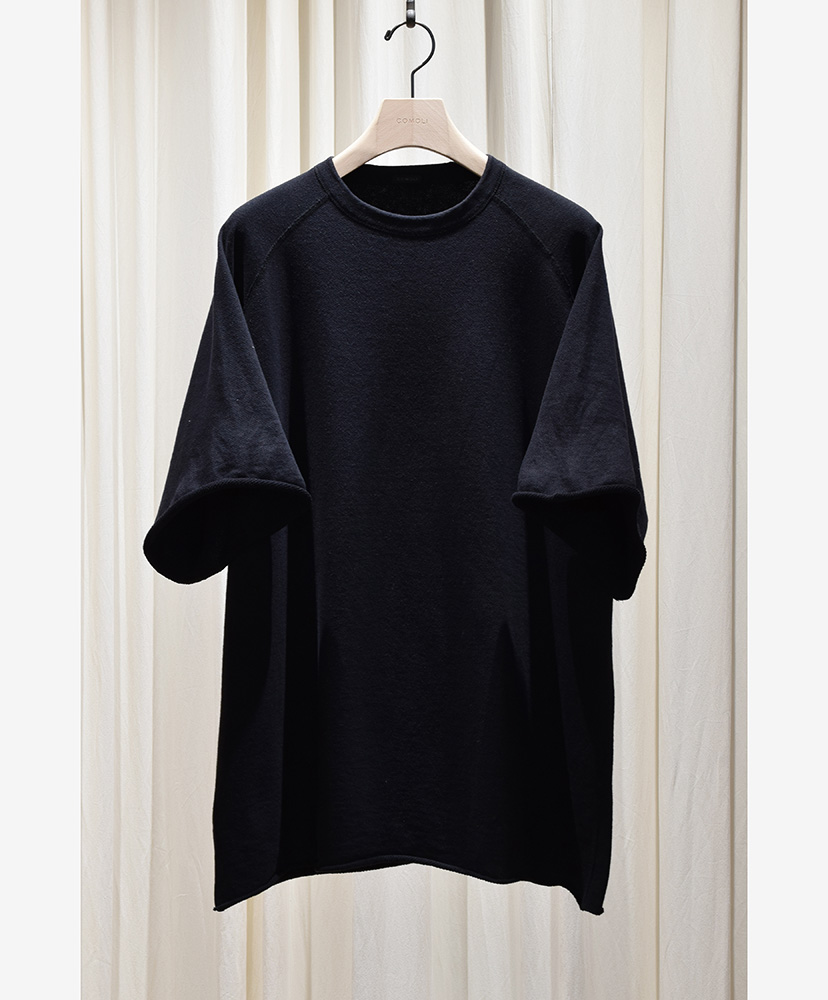 パリコレクション LWコットン裏毛 半袖クルー(2(MEN) COMOLI Black/ブラック): トップス