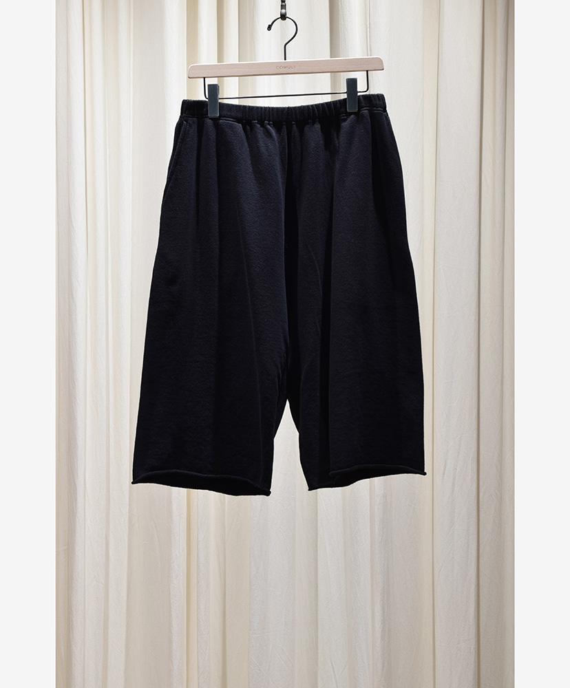 今ならほぼ即納！ LWコットン裏毛 ショーツ(1(MEN) Black/ブラック): COMOLI パンツ