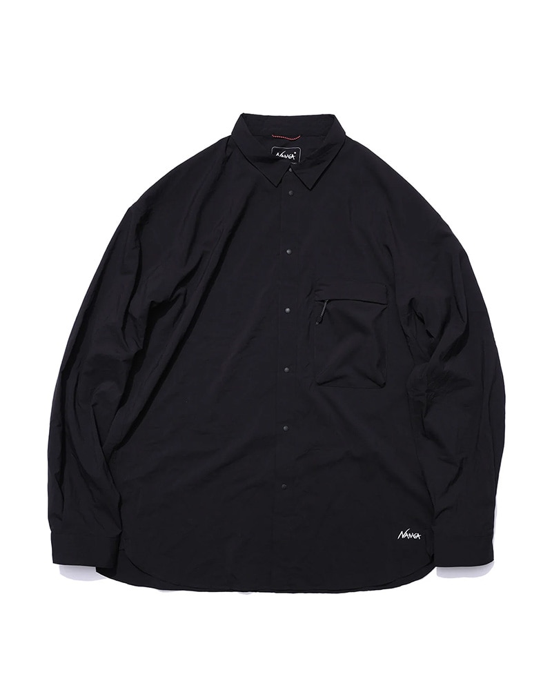 オーナー 　ストレッチフルジップシャツ2 　No.8892 　ブラック/シルバー 　4L 　( 2023年 5月新製品 )