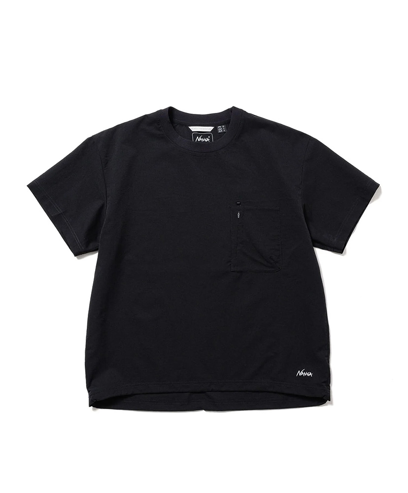 DotAir COMFY TEE (UNISEX)(L(MEN) P.BLK): NANGA