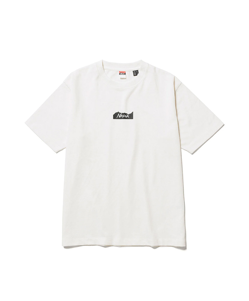ECO HYBRID MT LOGO TEE (UNISEX)(L WHT): NANGA