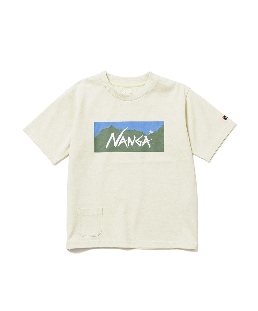 ECO HYBRID BOX LOGO KIDS TEE (KIDS)(100(KIDS) YEL): NANGA