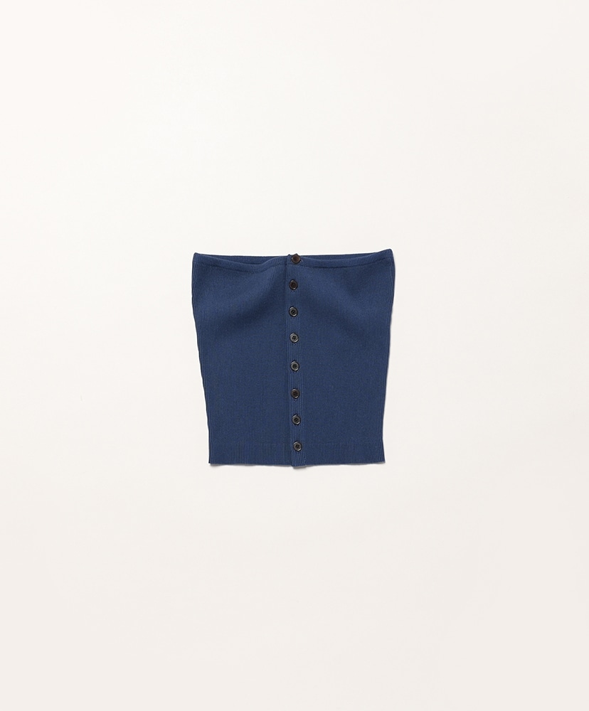 Cotton High Gauge Rib Knit Bandeau(1(WOMEN) Navy/ネイビー