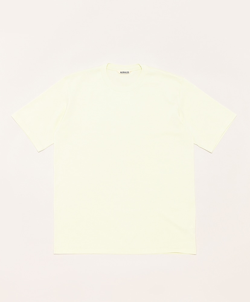 Luster Plaiting Tee(3(MEN) Black/ブラック): AURALEE